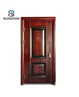Puerta de Entrada Sencilla Abatible, Moderna, Antirrobo, para Exteriores, Villas, Apartamentos, Puertas de Seguridad para Casa