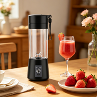Multifunctionele fruitsapmixer 380ml USB draagbare blender, eenvoudig te bedienen, sinaasappelsapmachine of voor dagelijkse smoothies