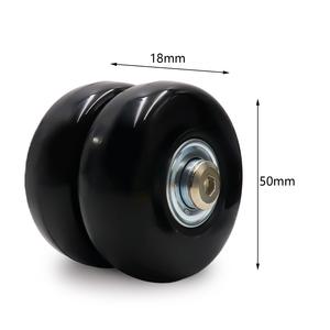 4 pezzi forti ruote per bagagli da viaggio 5cm x 1.8cm ruote per valigie Trolley borsa accessori e accessori per bagagli - Product Image 5