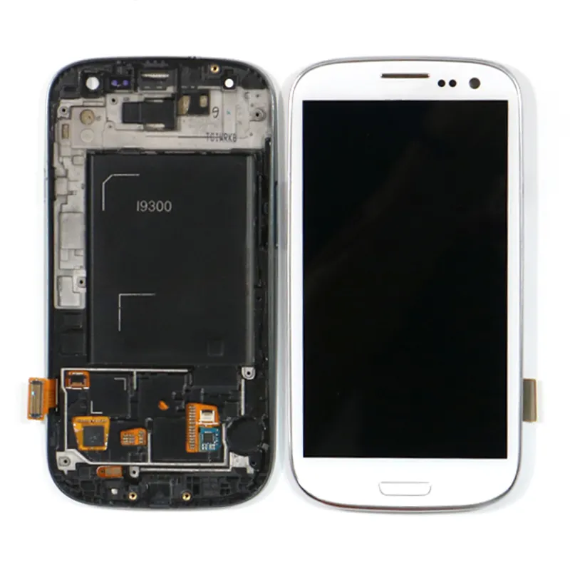 Orijinal Samsung Galaxy S3 I9300 LCD dijitalleştirici ekran samsung s3 ekran için samsung s3 lcd