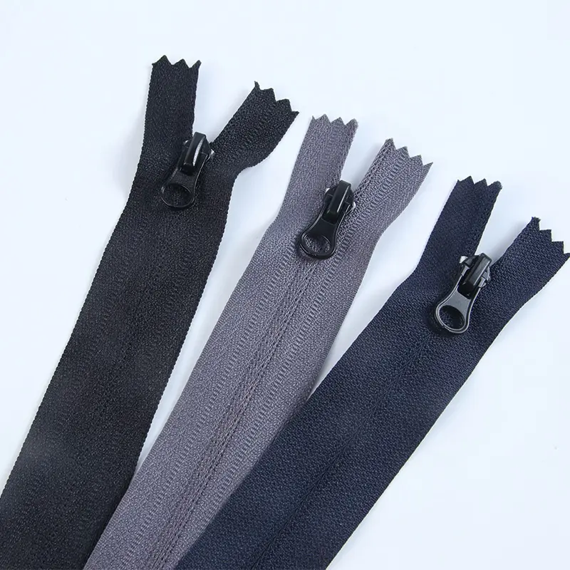 Reversible zipper pants pocket custom zipper tape fermeture eclair 3# close end nylon zippers