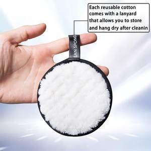 Vente en gros de rondelles nettoyantes pour le visage en coton <span class=keywords><strong>bambou</strong></span> tampons démaquillants doux et réutilisables lingettes absorbantes pour le visage pour salon de beauté - Product Image 5