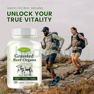 Supplément d'organe de boeuf Healthife foie nourri à l'herbe coeur pancréas rein poumon rate moelle osseuse 7 organes de boeuf capsule complexe - Product Image 6