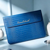 Étui pour ordinateur portable en cuir de crocodile personnalisé Yihe, housse de protection avec support