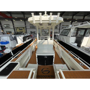7.9m Catamarã Alumínio Barco De Pesca com Console Central Pequena Festa De Pesca Twin Hull Boat - Product Image 4