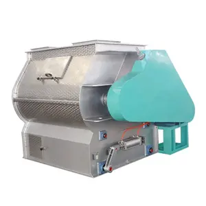 High Capacity 6 CBM Double Shaft Horizontal Feed Batch Mixer, Flour Products Mixing Machine