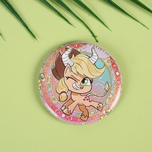 Venta caliente personalizado My Little <span class=keywords><strong>Pon</strong></span>. Y Rainbow Dash Cute Fan Merchandise Buzzy <span class=keywords><strong>Pin</strong></span> de esmalte de metal con insignia de acabado láser - Product Image 3
