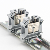 Bloques de terminales universales de la serie UK para montaje en carril DIN, conectores de cable eléctrico de paso UK2.5B UK3N UK5N UK10N PA66