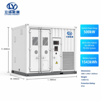 Conteneur de stockage de batterie LiFePO4 à énergie solaire 500 kW, système de stockage d'énergie personnalisable