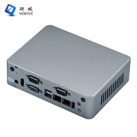 Mini PC Industrial de Escritorio Intel J1900 DDR3 8G Linux Win10 Ubuntu HD VGA USB3.0 Doble LAN Doble COM