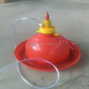 Poultry farm automatic equipment feeder plastic disc bucket animal feeder water dispenser