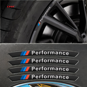 Autocollants de moyeu de roue ABS de luxe à usage unique pour personnalisation automobile, compatibles E46 E90 E60 F30 F10 E39 E36 F20 E87 E92 G30 X5 - Product Image 2