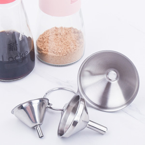 3 Piece Stainless Steel Funnel Set For Liquid Dispensing Cooking Tools - Product Image 2