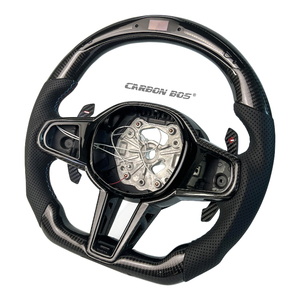 Volante LED de fibra de carbono en forma de <span class=keywords><strong>D</strong></span> para <span class=keywords><strong>BMW</strong></span> F02 F10 F30 F82 G20 G21 G30 G38 M Series X3 X5 <span class=keywords><strong>330</strong></span> 520 750 - Product Image 2