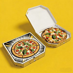 Caja <span class=keywords><strong>de</strong></span> Pizza Recubierta para Pizza Caliente, <span class=keywords><strong>Venta</strong></span> Directa <span class=keywords><strong>de</strong></span> Fábrica, Caja <span class=keywords><strong>de</strong></span> Cartón para Pizza para Llevar <span class=keywords><strong>de</strong></span> 12 Pulgadas, Caja <span class=keywords><strong>de</strong></span> Pizza Corrugada con Logotipo - Product Image 1