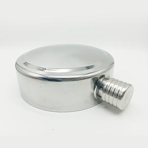 Gourde à vin ronde en acier inoxydable 1,25 L 0,75 L, qualité alimentaire, gourde de hanche portable - Product Image 2
