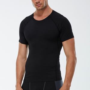 T-shirt sans couture respirant à séchage rapide de haute qualité sur mesure en gros avec manches courtes pour hommes - Product Image 3
