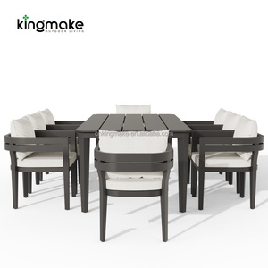 Juego de Muebles de Comedor de Lujo Modernos para Exteriores, Juego de Mesa de Jardín Impermeable, Silla de Jardín para Patio, para Hotel, Junto a la Piscina - Product Image 3