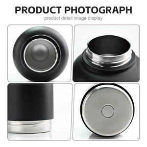 Kustom 1000ml 32oz perjalanan berkemah terisolasi baja tahan karat dinding ganda 3 in 1 botol air anjing dengan wadah makanan - Product Image 6