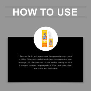 <span class=keywords><strong>Espuma</strong></span> <span class=keywords><strong>Limpiadora</strong></span> Orgánica <span class=keywords><strong>para</strong></span> Patas de Perro 100ml con Extracto de Aloe Vera, Limpieza Suave, Elimina la Suciedad, Confort <span class=keywords><strong>para</strong></span> la Piel, Venta Directa de Fábrica al por Mayor - Product Image 5