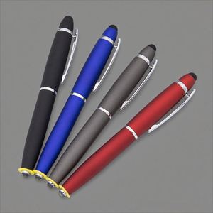 High Quality Custom Logo LED Light <b>Multi</b>-Function Metal Ballpoint for Stylus <b>Pen</b> 1.0 mm Writing Width for Business or School - Product Image 3
