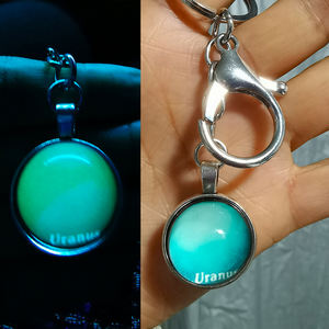 Vente en gros design spécial Noctilucence veilleuses rondes K9 porte-clés en cristal brillant porte-clés boule <span class=keywords><strong>de</strong></span> verre pour cadeaux promotionnels - Product Image 6
