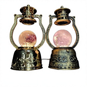 New Arrival Healing Benefits Kerosene <b>Lamp</b> Plastic Sphere Base Rotatable with Light Ornament Feng Shui Halloween for Present - Product Image 3