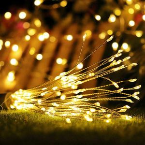 IP65 Rated Indoor/Outdoor Copper Fairy Garland Christmas <b>Lights</b> LED <b>String</b> <b>Lights</b> Inspired Fireworks Festive Outdoor Decoration - Product Image 2