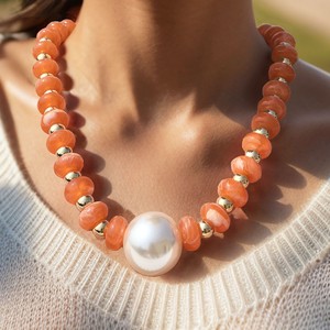 Collier de <span class=keywords><strong>perles</strong></span> Zooying faites à la main en pierre <span class=keywords><strong>Heishi</strong></span> colorée, motif géométrique disque volant, bijoux pour femme - Product Image 3