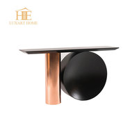 Table d'entrée en marbre moderne pour salon, chambre à coucher, table console moderne et bon marché pour la décoration et le couloir
