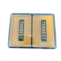 Cartes à jouer à double jeu personnalisées Arabie Saoudite Koweït Qatar USA Carte de poker européenne en papier plastique PVC étanche