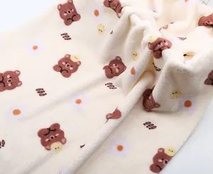 Tùy Chỉnh Mềm Đa Màu Polyester Cọc Ngắn Sang Trọng Flannel Lông Cừu Vải Cho Chăn Và Hàng May Mặc