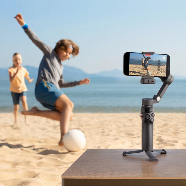 Portable Osmo Mobile 7P Pro Vlog Gimbal 3-Axis Phone Stabilizer Reverse Charge Smart Tracking Foldable Quick Roll Robust Motor