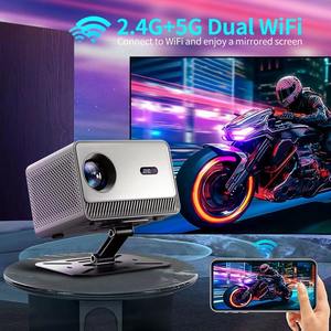 Nouveau projecteur Android 11 1080P 4K Android Smart BT5.2 Wi-Fi Video Theater Smart Home Portable <span class=keywords><strong>Mini</strong></span> projecteur - Product Image 5