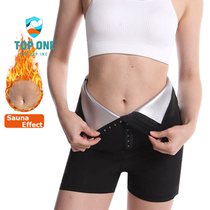 Chaud grande taille thermique noir sueur formateur Leggings taille tondeuse Sauna pantalon Shorts pour un usage domestique grosses femmes - Product Image 2