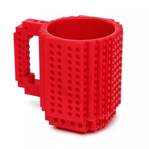 Tasse à café en briques à construire soi-même, tasse en plastique créative à emboîter, tasse à boire amusante en forme de puzzle pour le bureau, la maison, ou comme cadeau - Product Image 2