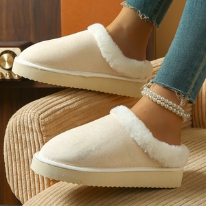 Otoño Invierno para zapatillas para mujeres, prendas de vestir para hombres, medio Paquete de botas de nieve, Luna cálida, cómodos zapatos de suela gruesa para el hogar - Product Image 5