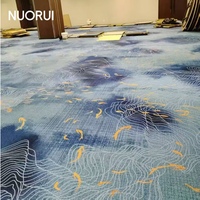 Fabricants de dalles de moquette en nylon de qualité supérieure, conception gratuite, 3 tailles disponibles pour les couloirs et salles de bal de l'hôtellerie, résistance au feu