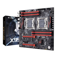 Carte mère HUANANZHI X99 8D3 à double emplacement pour processeur, RAM DDR3, format E-ATX, prend en charge la plateforme de processeur LGA2011-3