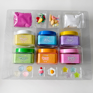 Fabricant de slime en gros – <span class=keywords><strong>Kit</strong></span> de slime coloré au beurre, 6 paquets de 5 oz, à séchage à l'air, amusant, <span class=keywords><strong>pour</strong></span> enfants, avec breloques décoratives en forme de fruits - Product Image 3
