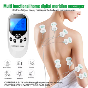 TENS EMS Unit 6 Modes 8 Pads Muscle Stimulator Acupuncture Machine Digital Electronic Pulse Massager