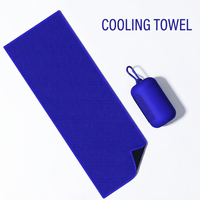 Serviettes de sport rafraîchissantes en microfibre avec logo personnalisé, serviettes de refroidissement instantané pour le cou et les mains