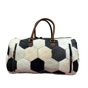 Sac de voyage de sport de luxe 100 % cuir véritable durable et imperméable, grande capacité, doublure en polyester, imprimé échecs, pour vêtements - Product Image 6