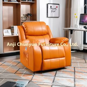 आधुनिक लक्जरी एकल सोफे की कुर्सी आलसी मालिश इलेक्ट्रिक रॉकिंग रीक्लोनिंग सुविधाओं के स्रोत कारखाने सुलभ नकल चमड़े - Product Image 5