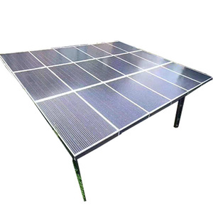 Abri solaire pour voiture avec panneaux photovoltaïques, structure en alliage d'aluminium, toit en pente, style moderne, étanche, pour stationnement de 2 voitures - Product Image 4