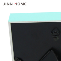 Bingkai Foto Kayu Hijau Tua Buatan Tangan Jinn Home 5x7 inci, Kotak Bayangan untuk Pajangan Dinding/Meja dengan Penyangga