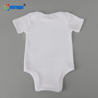 Courage vente en gros personnalisé tissu doux Polyester nourrissons unisexe tout-petits nouveau-né bébé Onesie Sublimation vêtements bébé body