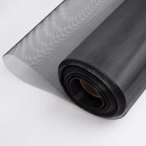 Rollo de malla de ventana de red suave de larga duración de fibra de vidrio negro carbón personalizado diseño moderno para proveedor de fábrica de hoteles - Product Image 3