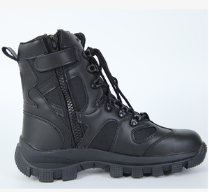 TSB0106 Bottes tactiques de randonnée sportives légères pour l'extérieur, chaussures de randonnée tactiques pour hommes, bottes longues en cuir - Product Image 4