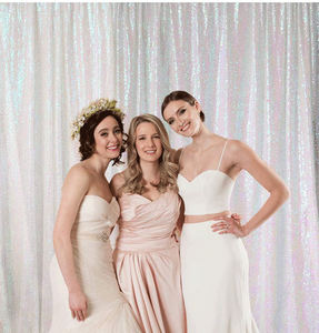 カスタマイズされた4フィートX 6フィートレインボースパンコールバックドロップ取り外し可能フォトホール背景ウェディングパーティー & イベントお祝い新着用 - Product Image 1